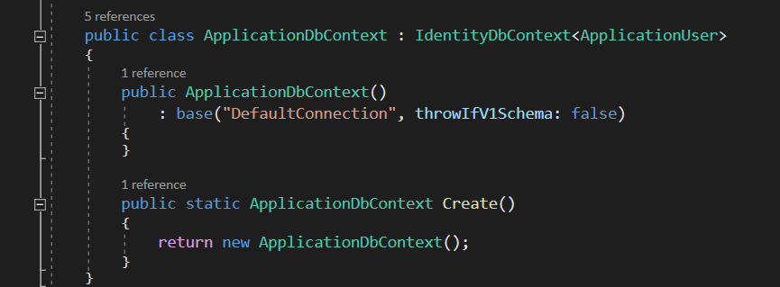 Create DbContext file
